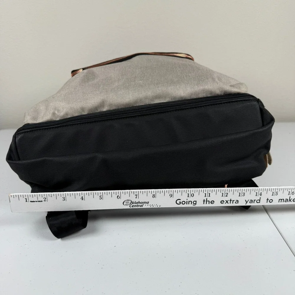 Petunia Pickle Bottom Pivot Pack Diaper Bag Sand/Black Large Backpack Rose Gold